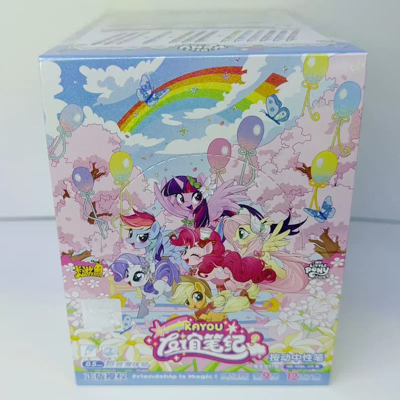 New My Little Pony Official Friendship is Magic Series Stationery Blind Box 0.5mm Ultra-Smooth Clickable Ballpoint Pen Girl Gift