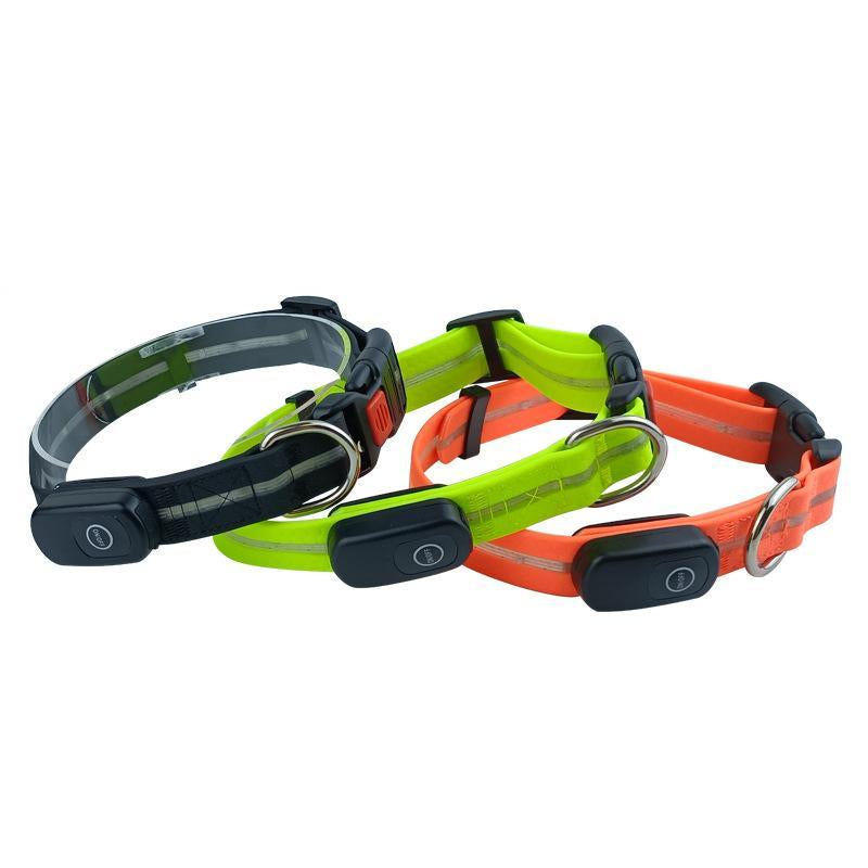 LED Dog Collar Light Rechargeable Color Changing Glow in the Dark Waterproof for Large Small Medium Dogs Halloween Cloak Photo Prop Black Friday Deals