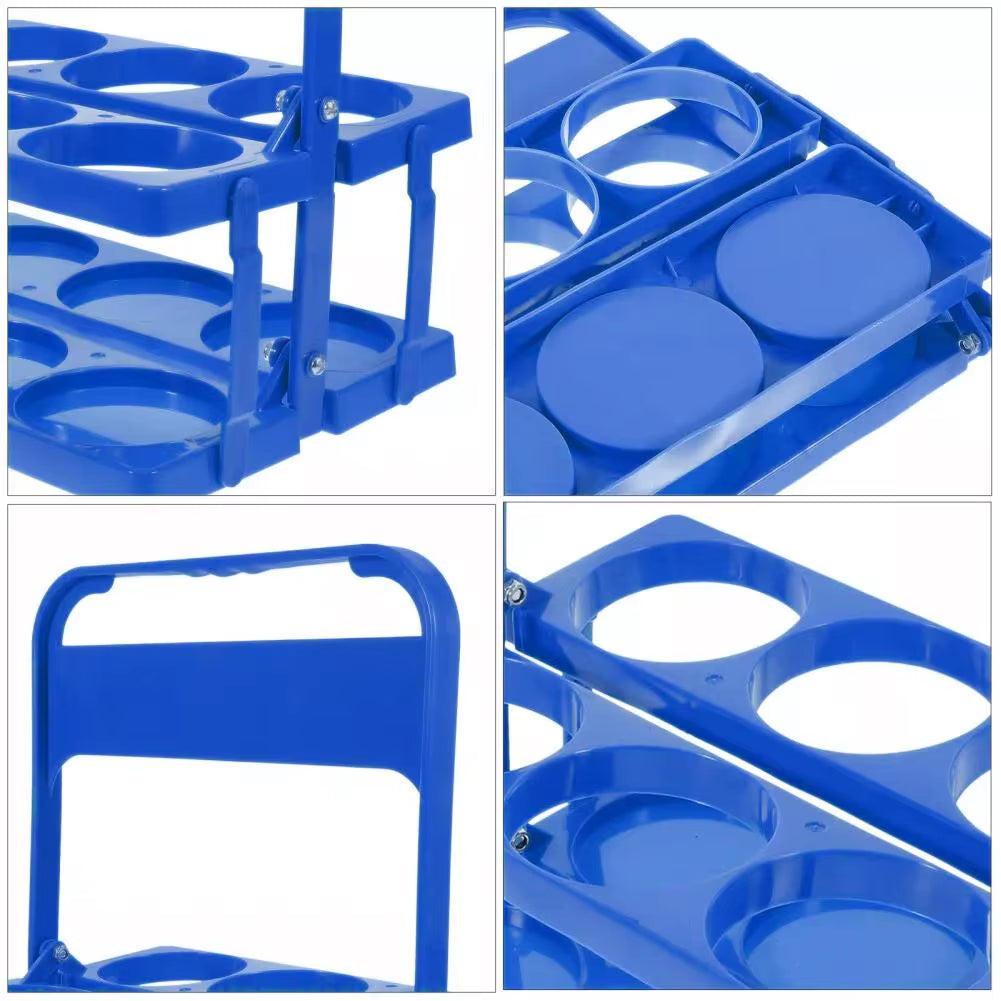 Portable Foldable Plastic Beer Rack Cup Organizer Wine Rack Beer Bottle Holder Beverage Basket Reusable Cocktail Rack