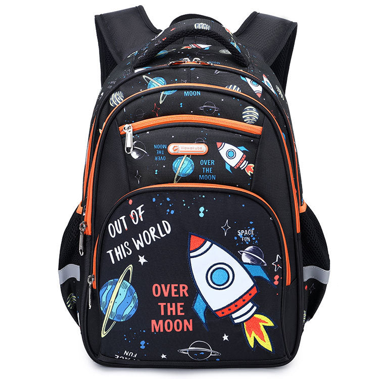 Kids Space Rocket School Backpack – Large Capacity 16" Primary School Bag