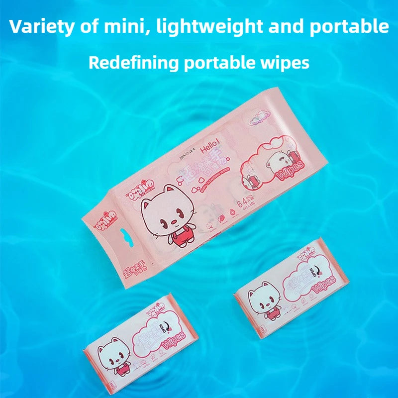 Disposable Multipurpose Mini Hand Wipes/Portable Travel Size Special Extraction Hand Mouth Cleaning Wipes Home School Supplies