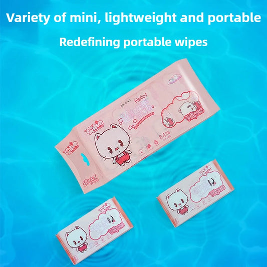 Disposable Multipurpose Mini Hand Wipes/Portable Travel Size Special Extraction Hand Mouth Cleaning Wipes Home School Supplies