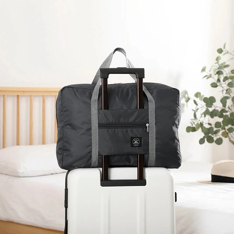 Homefish Folding Travel Storage Bag Large Capacity Luggage Handbag for Travel Moving