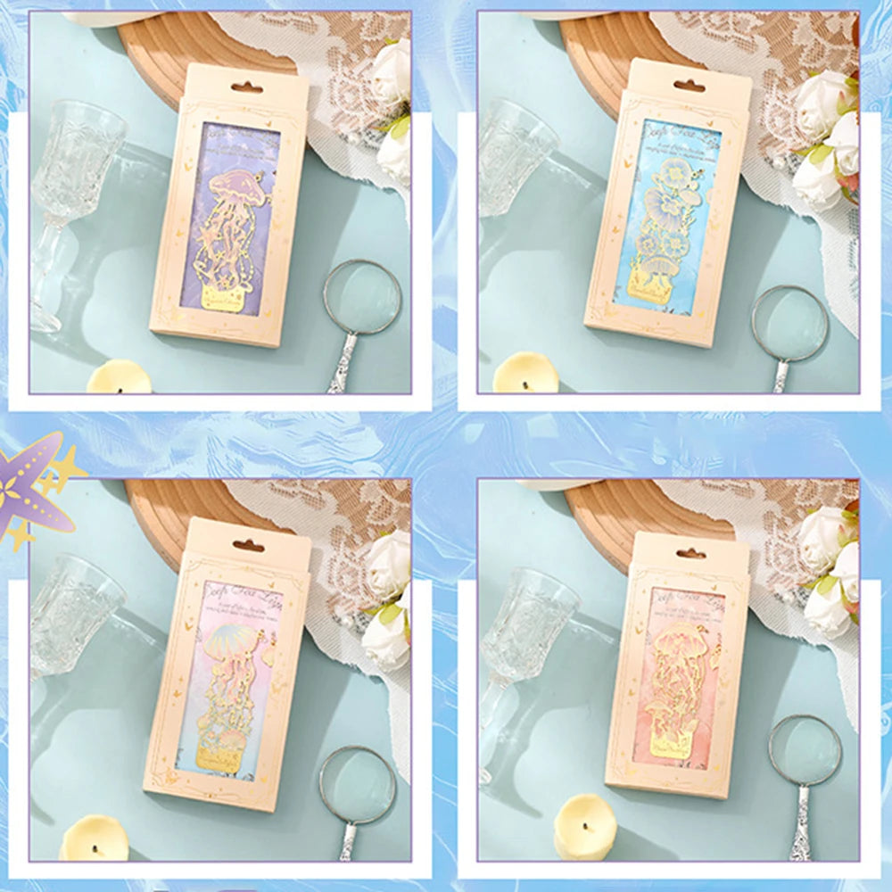 Hollow Metal Bookmark Ocean-Themed Metal Bookmark Creative Bookmark Unique For Art Enthusiasts School Supplies Reading