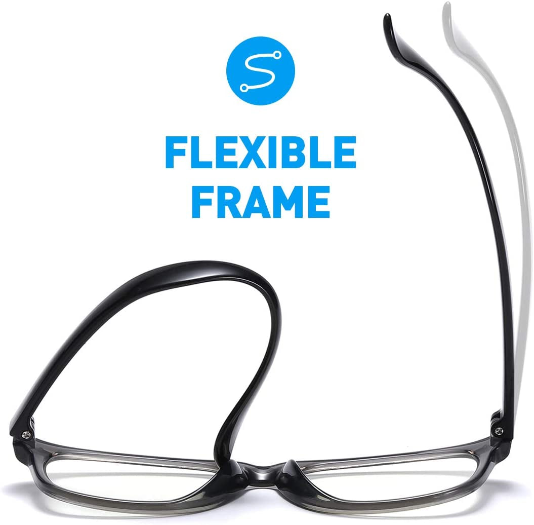 Kids Blue Light Blocking Glasses 2 Pack, Computer Gaming Glasses for Kids Girls Boys Age 3-10,Anti Blue Light & Headach