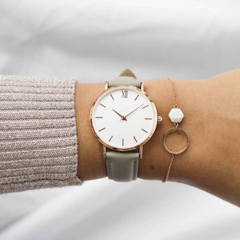 Fashion Women Watches Leather Quartz Watch for Ladies Clocks - Regalo ShopWatchCJCJZBNSLX00564-BlackBlackFashion Women Watches Leather Quartz Watch for Ladies Clocks