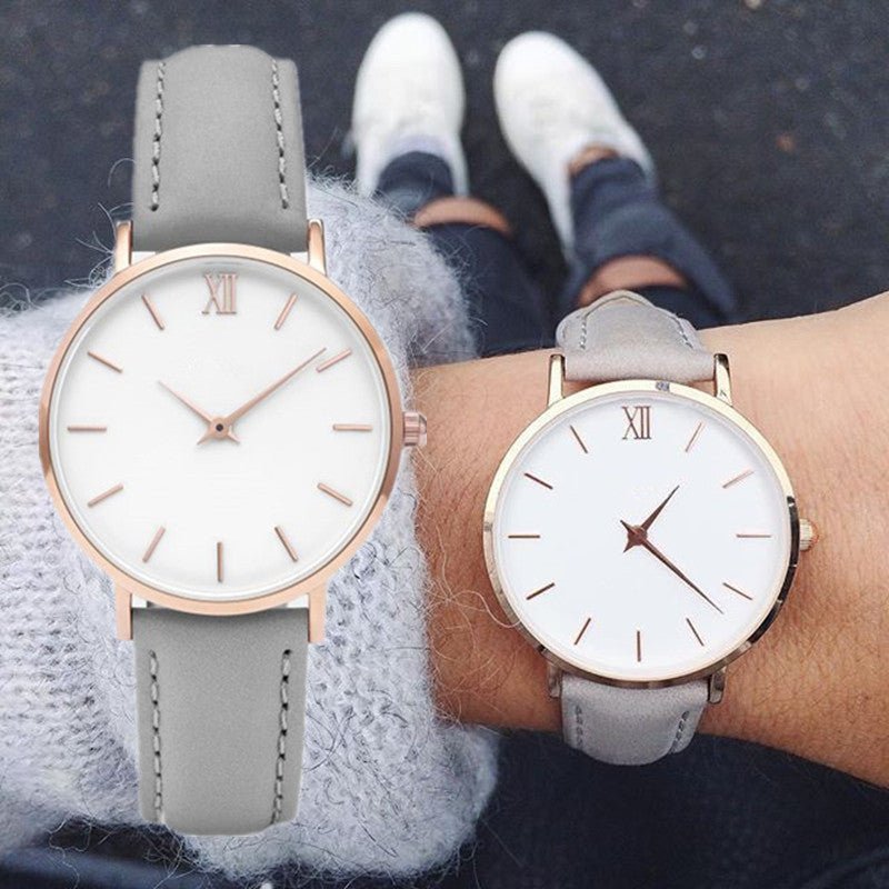 Fashion Women Watches Leather Quartz Watch for Ladies Clocks - Regalo ShopWatchCJCJZBNSLX00564-BlackBlackFashion Women Watches Leather Quartz Watch for Ladies Clocks