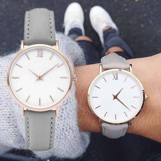 Fashion Women Watches Leather Quartz Watch for Ladies Clocks - Regalo ShopWatchCJCJZBNSLX00564-BlackBlackFashion Women Watches Leather Quartz Watch for Ladies Clocks