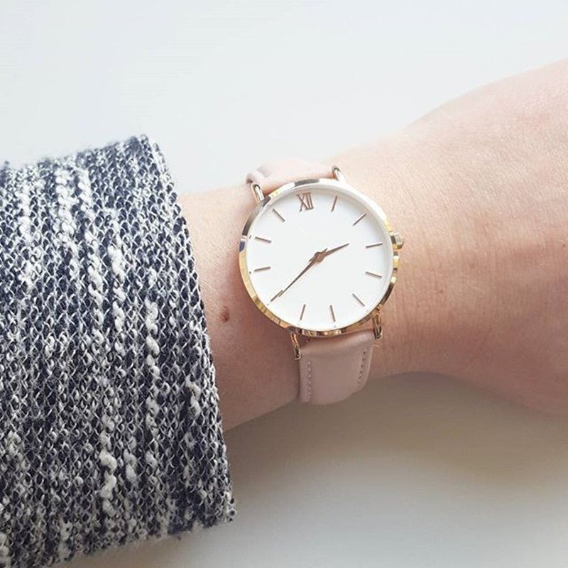 Fashion Women Watches Leather Quartz Watch for Ladies Clocks - Regalo ShopWatchCJCJZBNSLX00564-BlackBlackFashion Women Watches Leather Quartz Watch for Ladies Clocks