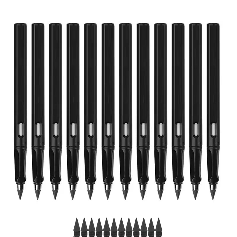 12 Colors/Set Eternal Pencils No Ink Infinity Pencil for Kids Art Sketch Color Drawing Pen Children School Supplies Stationery