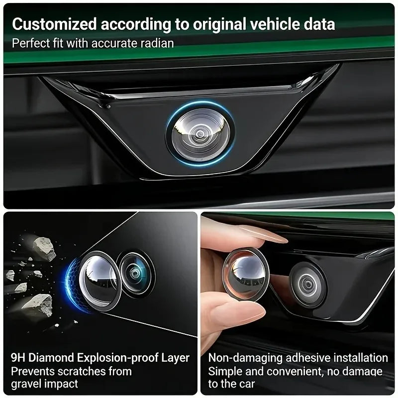2/4/8Pcs 360 Panoramic Rear Camera Protector, HD Clear Anti-Scratch Lens Guard for Car Mod