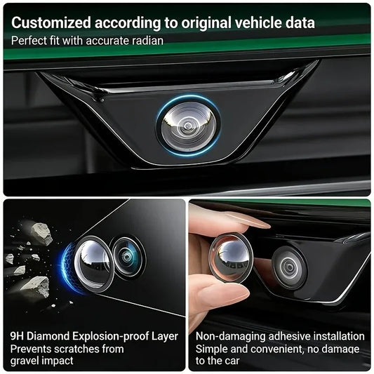 2/4/8Pcs 360 Panoramic Rear Camera Protector, HD Clear Anti-Scratch Lens Guard for Car Mod