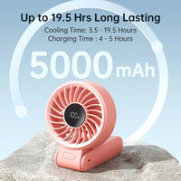 JISULIFE Portable Handheld Fan with LED Display,5 Speeds,5000mAh,150°Folded,3 - IN - 1 Hand/Desk/Neck Multifunction Personal Fan - Regalo ShopJISULIFE Official Store1200004117227024014:2000061515000mAh Pink;200007763:2013361005000mAh PinkCHINAJISULIFE Portable Handheld Fan with LED Display,5 Speeds,5000mAh,150°Folded,3 - IN - 1 Hand/Desk/Neck Multifunction Personal Fan
