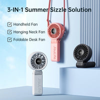 JISULIFE Portable Handheld Fan with LED Display,5 Speeds,5000mAh,150°Folded,3 - IN - 1 Hand/Desk/Neck Multifunction Personal Fan - Regalo ShopJISULIFE Official Store1200004117227023914:4965000mAh White;200007763:2013361005000mAh WhiteCHINAJISULIFE Portable Handheld Fan with LED Display,5 Speeds,5000mAh,150°Folded,3 - IN - 1 Hand/Desk/Neck Multifunction Personal Fan