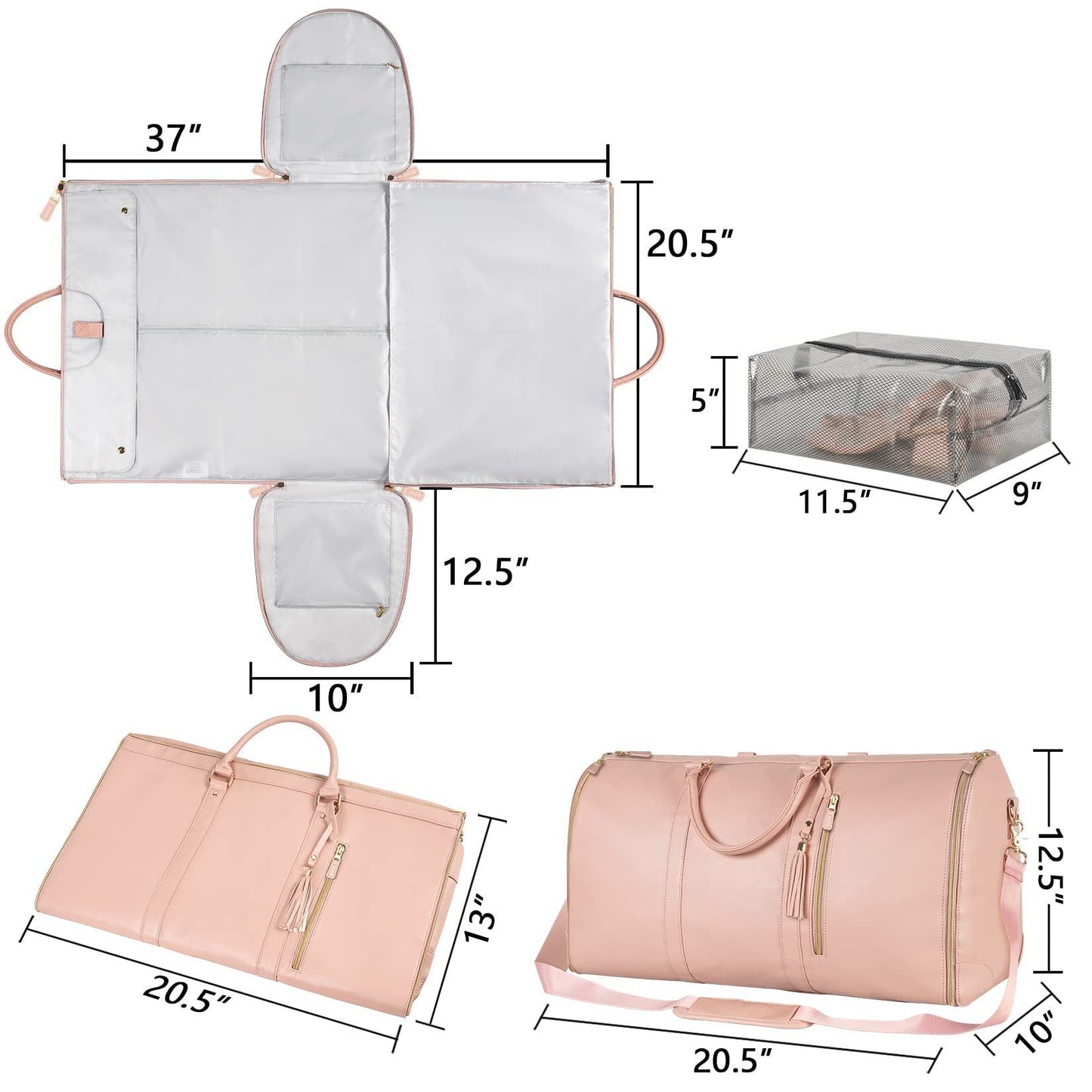 Large Capacity Travel Duffle Bag Women's Handbag Folding Suit Bag Waterproof Clothes Totes - Regalo ShopBagsCJCJYD178193706FUBlackd861f6b9c97c3ac67b9e32801d46289c