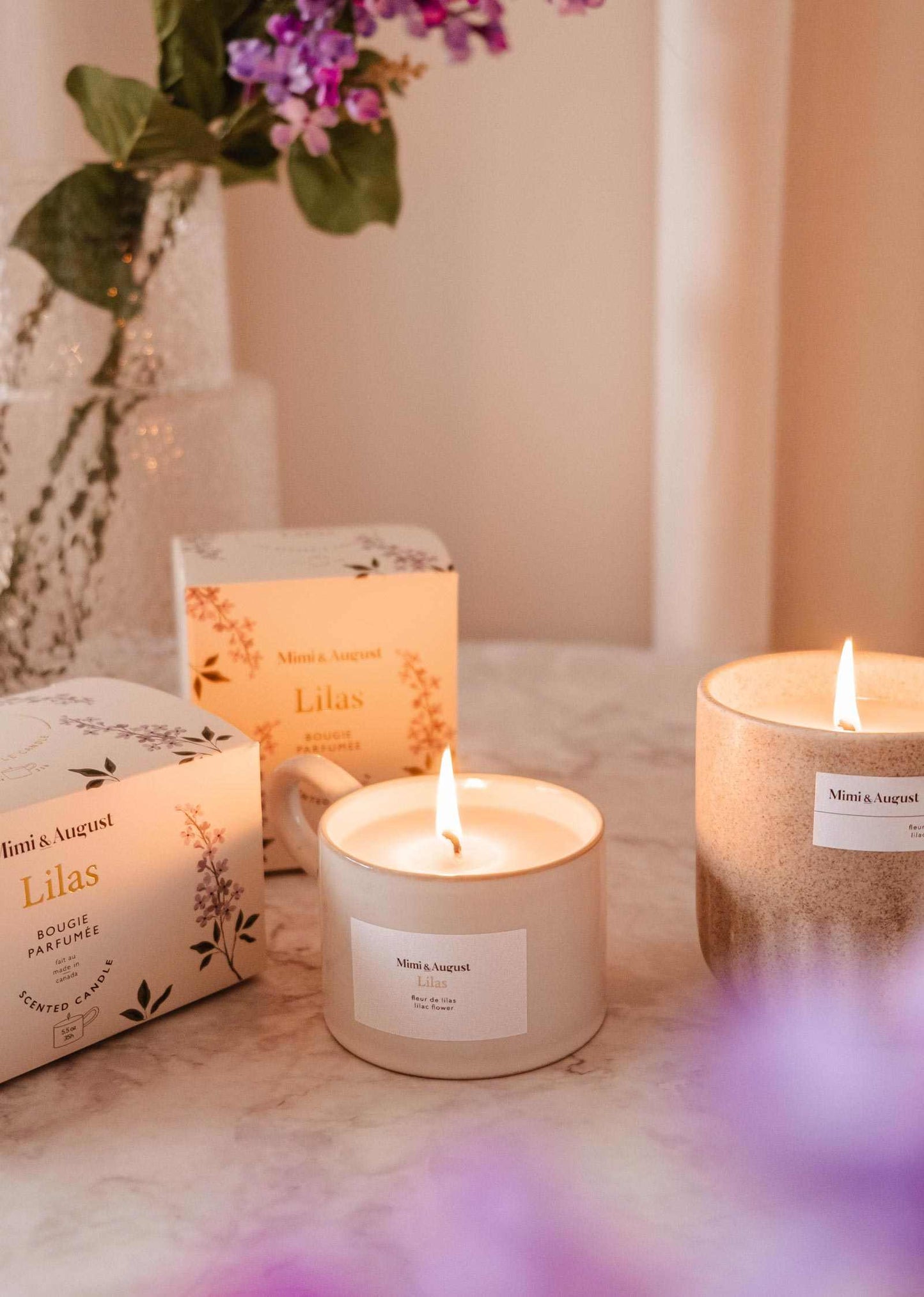 Lilac - Reusable Candle