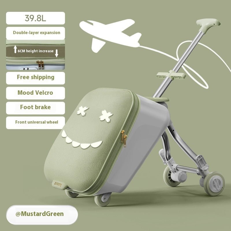Luggage Children's Riding And Boarding Machine Trolley Case - Regalo ShopBagsCJCJYD228095402BYMustard Green 39.8L42x33x45cm523ba41fe4b0bf087b5bd29cf2b24025