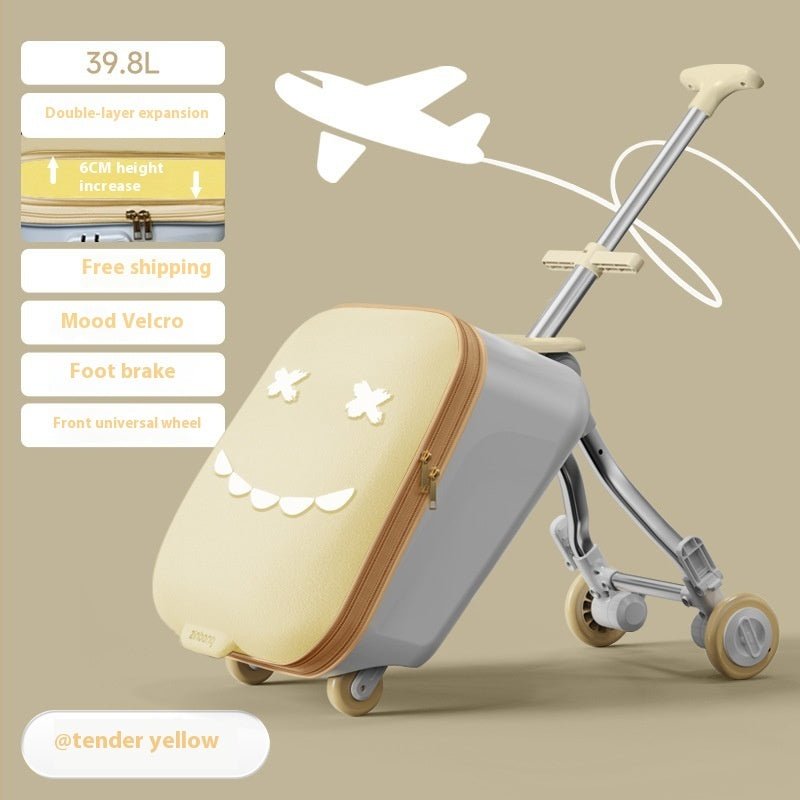 Luggage Children's Riding And Boarding Machine Trolley Case - Regalo ShopBagsCJCJYD228095406FULight Yellow 39.8L42x33x45cmca8c9a667d7ac6149165a65bd53a0f66