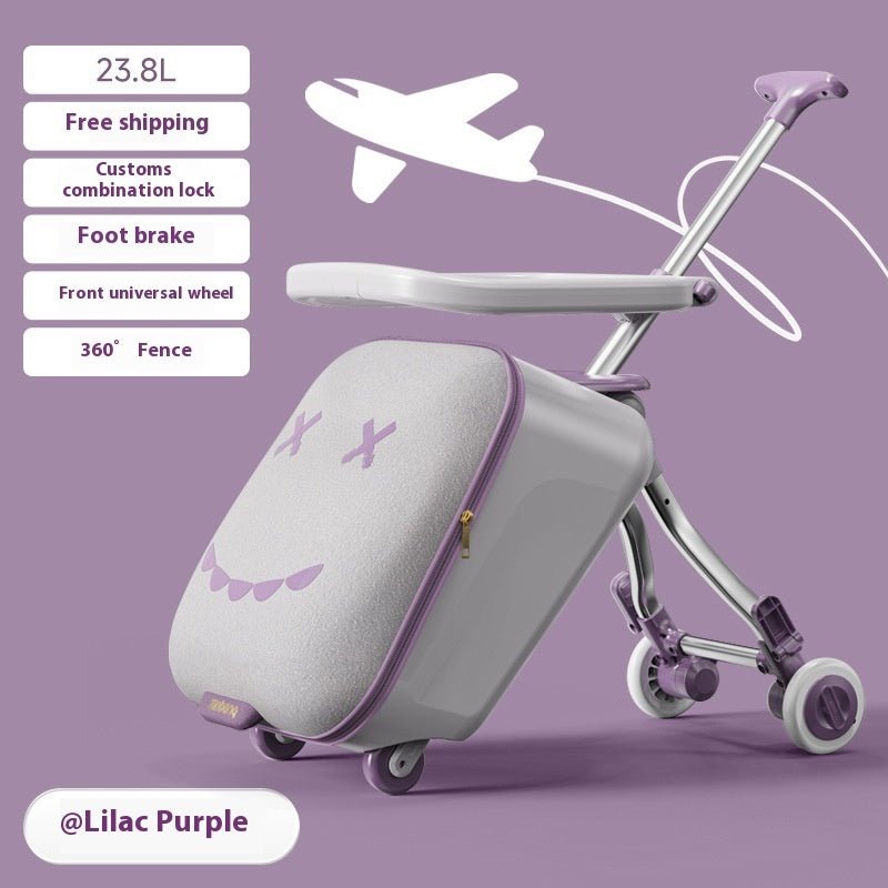 Luggage Children's Riding And Boarding Machine Trolley Case - Regalo ShopBagsCJCJYD228095409IRLilac Purple Fence 23.8L42x33x45cm416548289ac693eb67dfd2b6048e22bb
