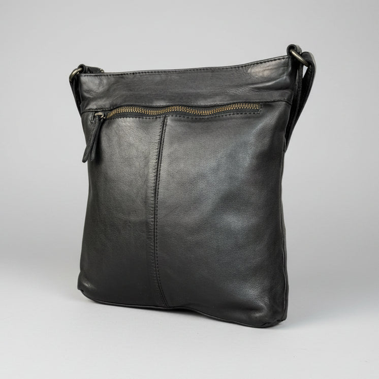 MET Cow Leather Crossbody Bag with Woven Front - Regalo ShopHandbags & PursesBoutique of Leathers/Open Road401661045907BlackMET Cow Leather Crossbody Bag with Woven Front
