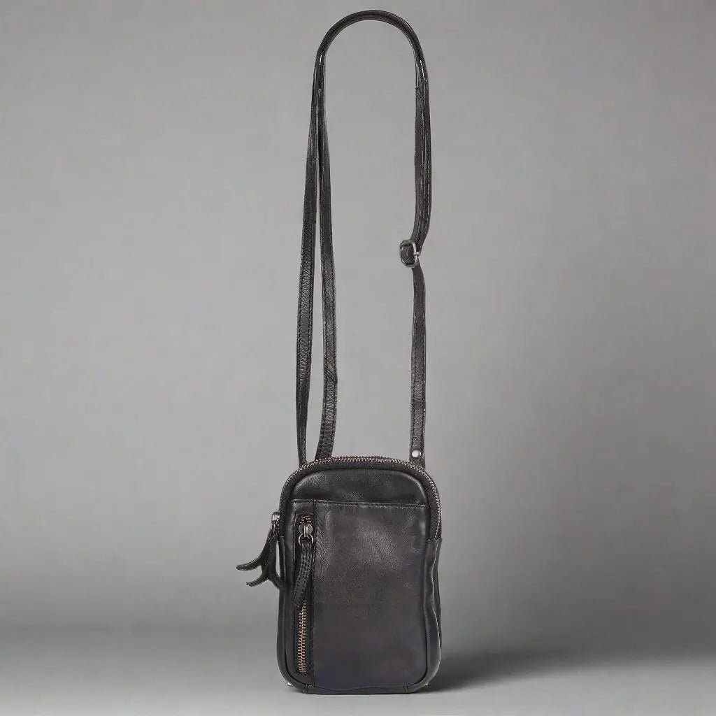 MET Small Leather Crossbody Bag - Regalo ShopHandbags & PursesBoutique of Leathers/Open Road389951043011BlackMET Small Leather Crossbody Bag