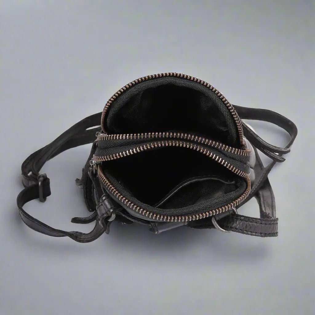 MET Small Leather Crossbody Bag - Regalo ShopHandbags & PursesBoutique of Leathers/Open Road389951043011BlackMET Small Leather Crossbody Bag