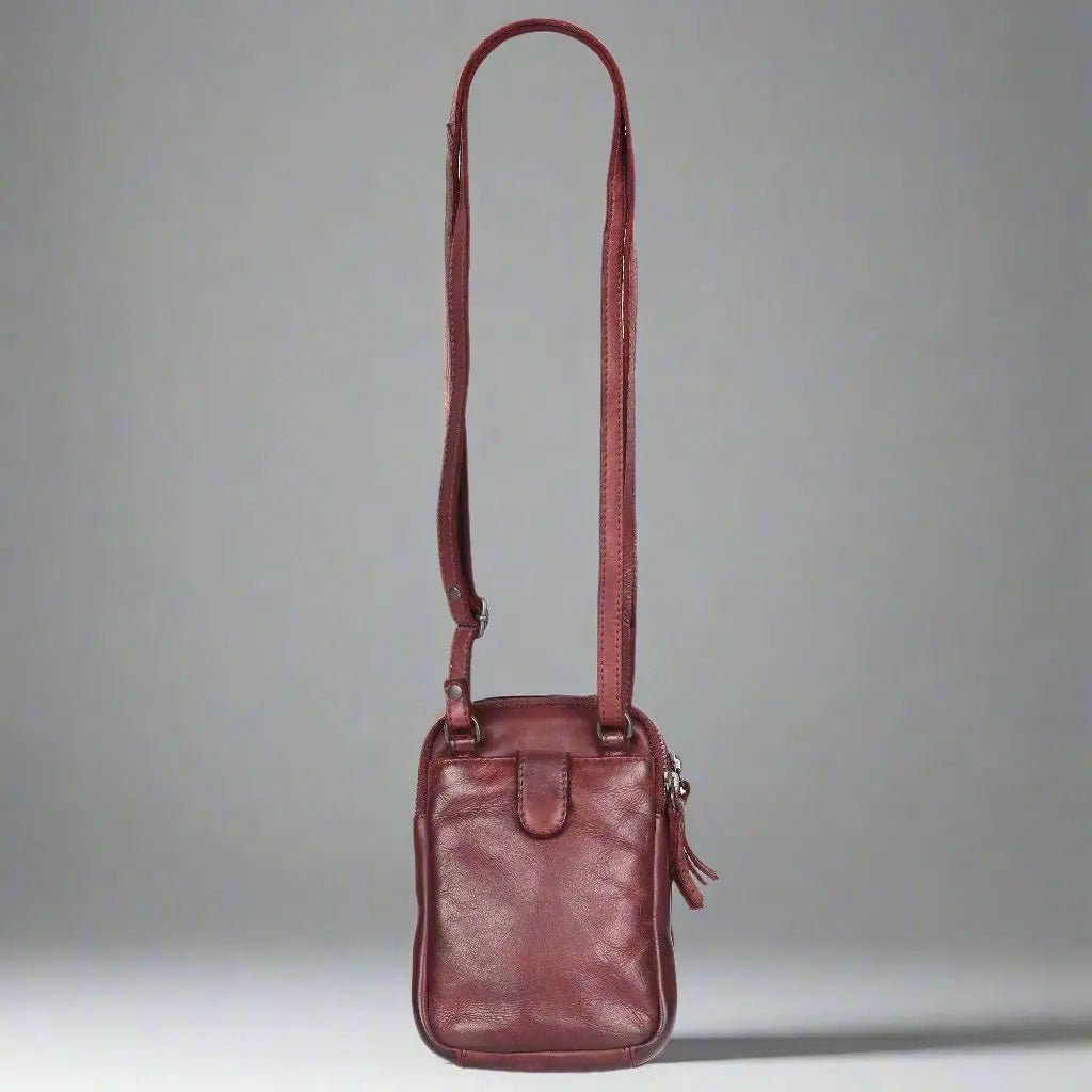 MET Small Leather Crossbody Bag - Regalo ShopHandbags & PursesBoutique of Leathers/Open Road389971043011CranberryMET Small Leather Crossbody Bag