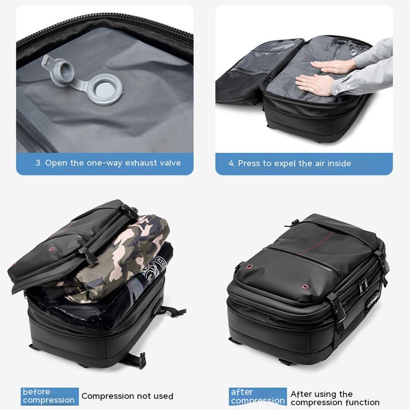 Travel Backpack Men's Business Multifunction Computer Bag Vacuum Compression Large-capacity Backpack - Regalo ShopBagsCJCJNS195860303CXBlack19 Inch69b16606279f848b2b27a23106607ac9
