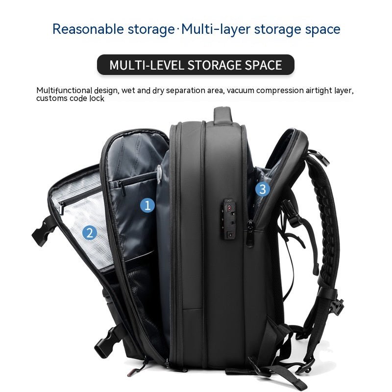 Travel Backpack Men's Business Multifunction Computer Bag Vacuum Compression Large-capacity Backpack - Regalo ShopBagsCJCJNS195860307GTArmy Green19 Inch8ad7cb9924bc4d70b6c6a957747db613