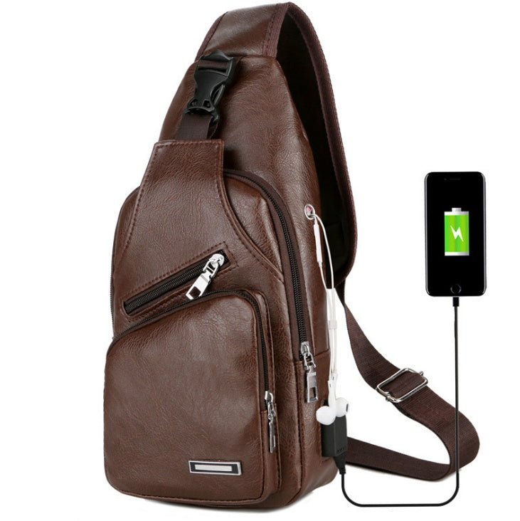 USB Portable Charging Chest Bag Messenger Bag - Regalo ShopBagsCJCJBHNSYB00085-Dark brownDark brown4da7a593449ac6ebdb70d96f13a4286c