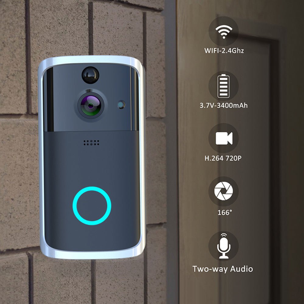 WiFi Video Doorbell Camera - Regalo ShopCameraCJCJJSAQMD00007-BlackBlackWiFi Video Doorbell Camera