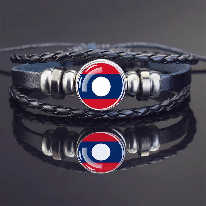 World Flag Bracelet Woven Twisted - Regalo ShopBraceletCJCJSL231806173UFLaosf606bffa3b0015646614a63b62e50e59