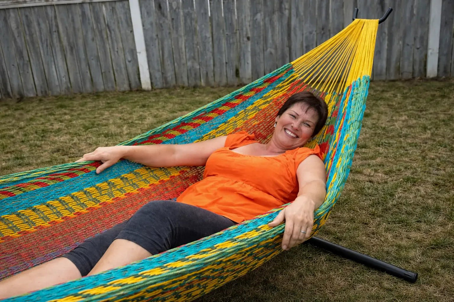 XL Thick Cord Mayan Hammock with Universal Stand - Regalo ShopHammocks with StandsHammock Universe Canada24-MHXLTC-H+75121738447505238hot-colorsXL Thick Cord Mayan Hammock with Universal Stand
