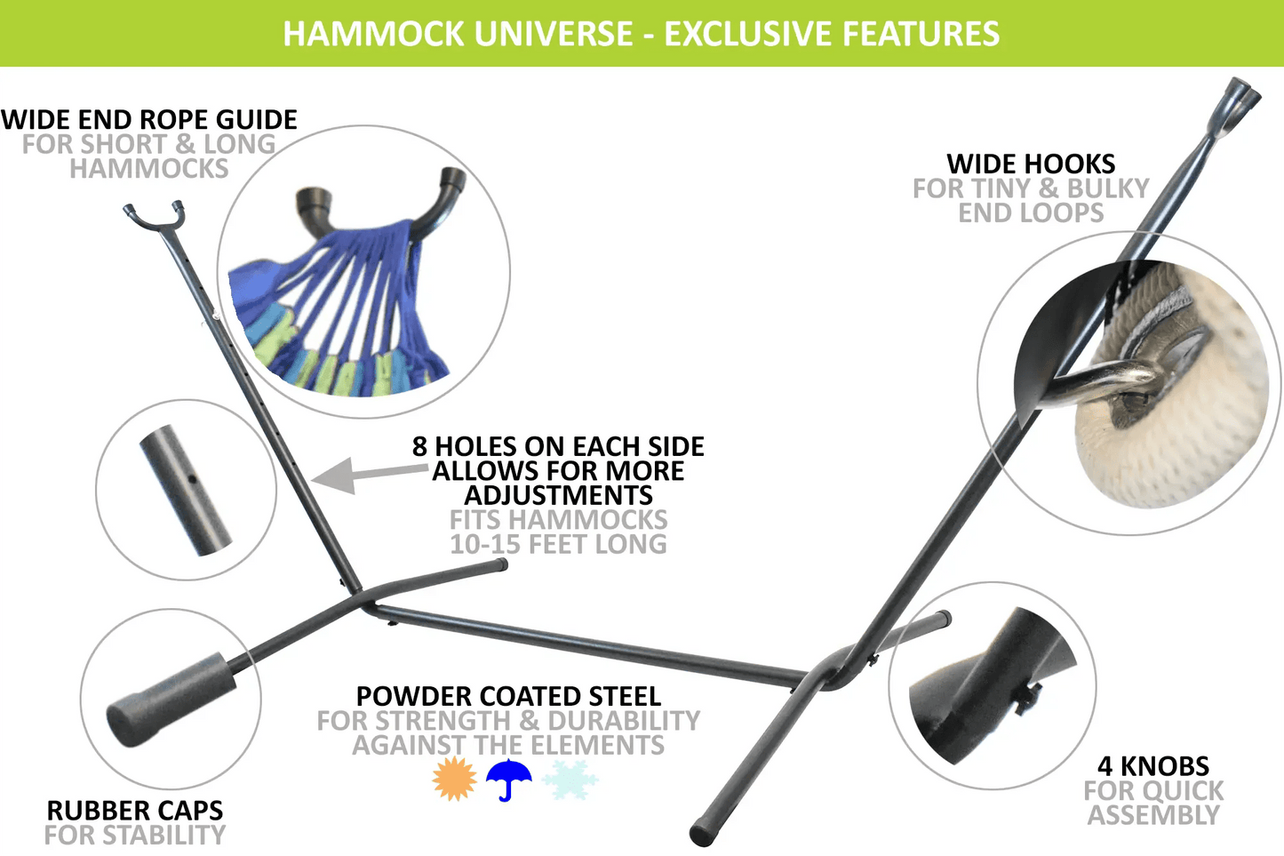 XL Thick Cord Mayan Hammock with Universal Stand - Regalo ShopHammocks with StandsHammock Universe Canada24-MHXLTC-N+75121738447505252naturalXL Thick Cord Mayan Hammock with Universal Stand