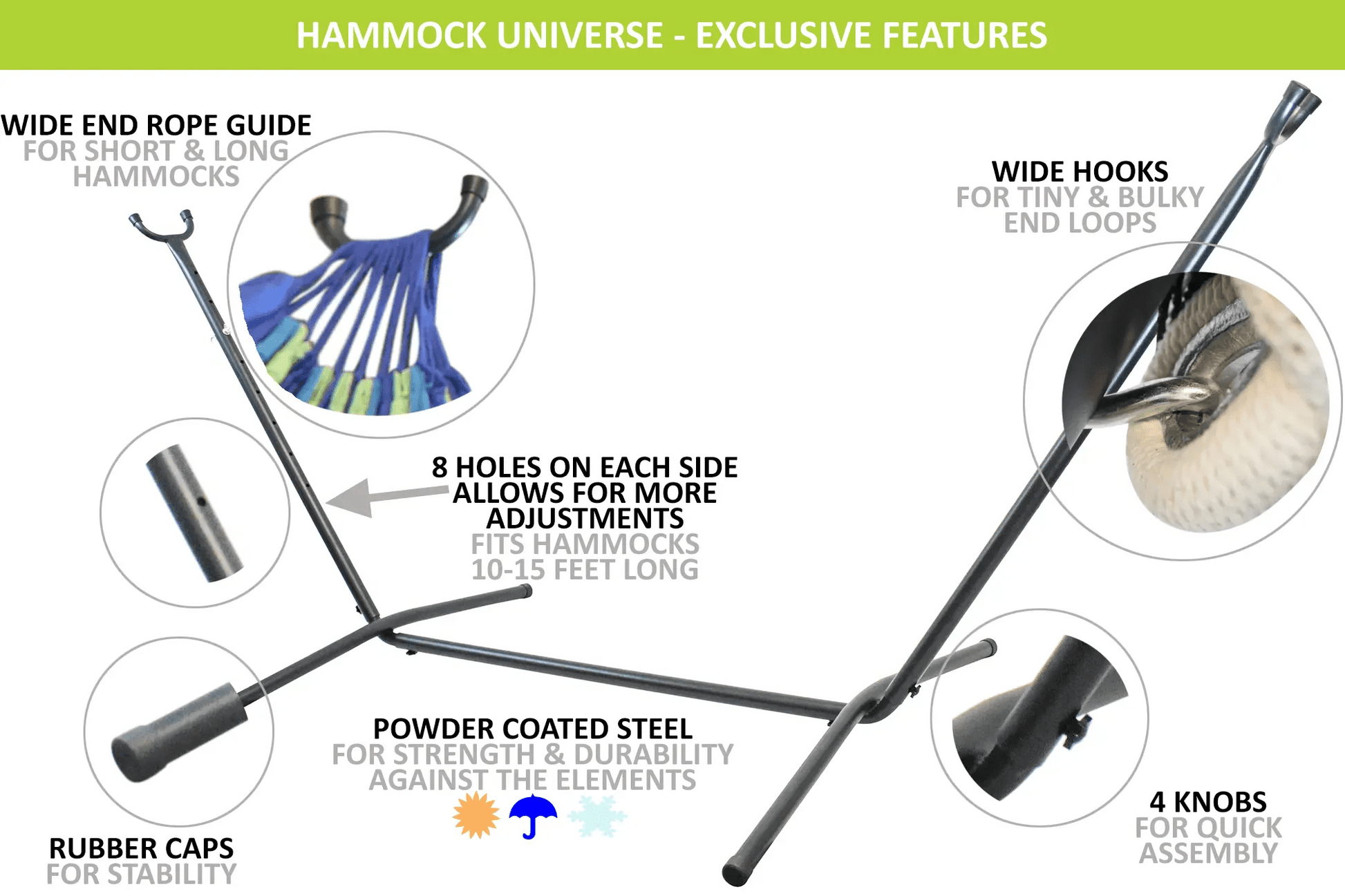 XL Thick Cord Mayan Hammock with Universal Stand - Regalo ShopHammocks with StandsHammock Universe Canada24-MHXLTC-N+75121738447505252naturalXL Thick Cord Mayan Hammock with Universal Stand